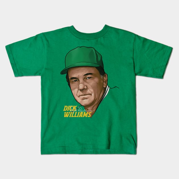 Dick Williams Oakland Profile Kids T-Shirt by ganisfarhan